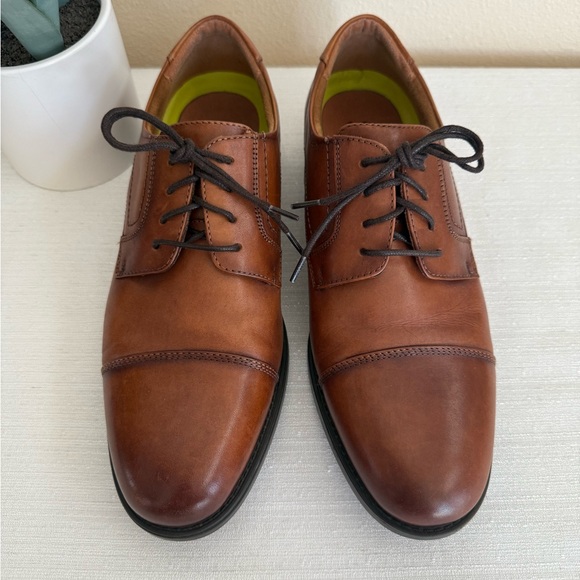 Florsheim Tan Leather Comfortech Oxfords main image 9